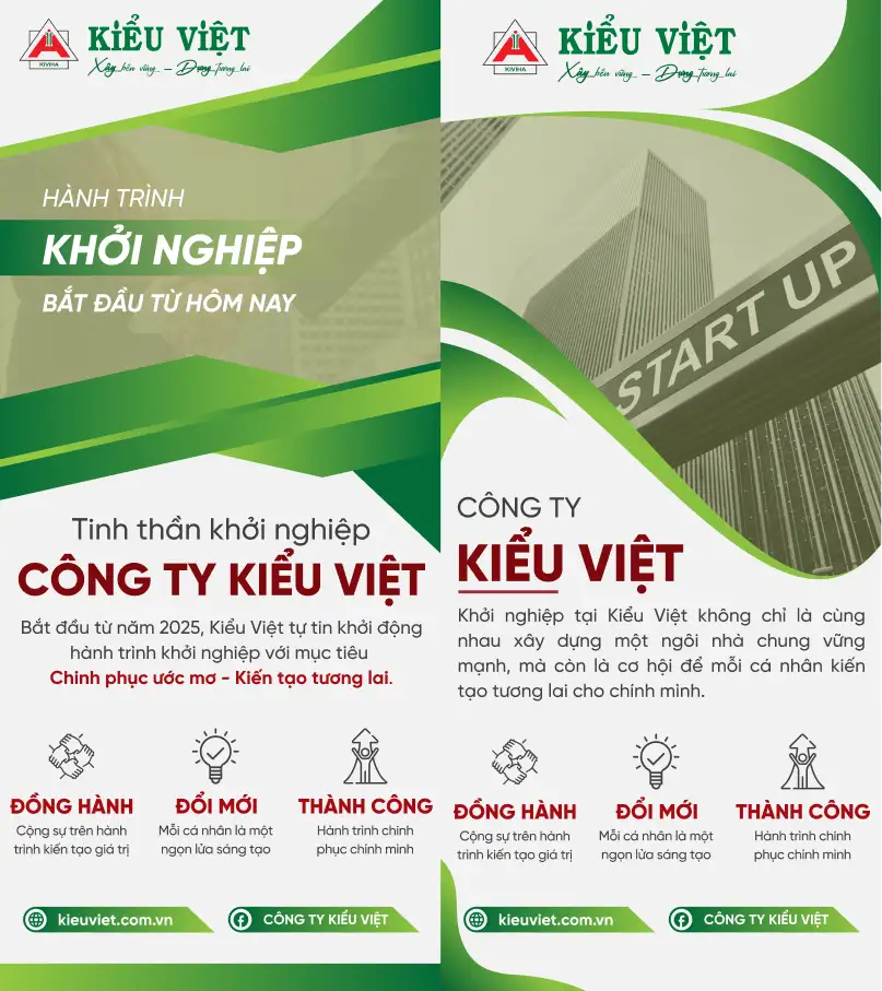Standee Tinh thần khởi nghiệp Kiểu Việt