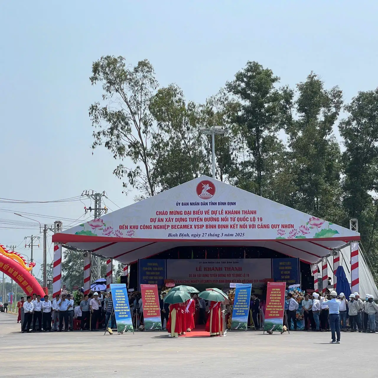 Lễ khánh thành dự án Dự Án Tuyến Đường Kết Nối Quốc Lộ 19 đến KCN Becamex VSIP Bình Định